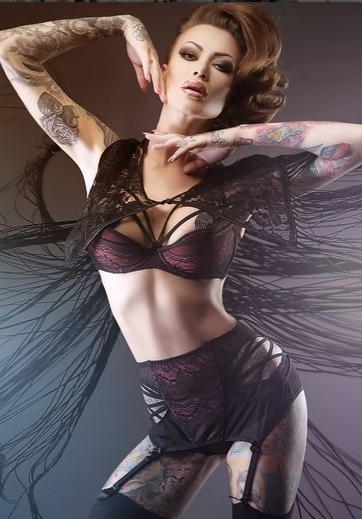 Bridal boudoir editorial in black lace, House of Elizabeth